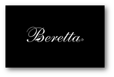 Beretta logo on a solid black background.